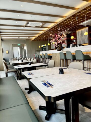 The interiors of the newly renovated Sen of Japan restaurant in MBS.