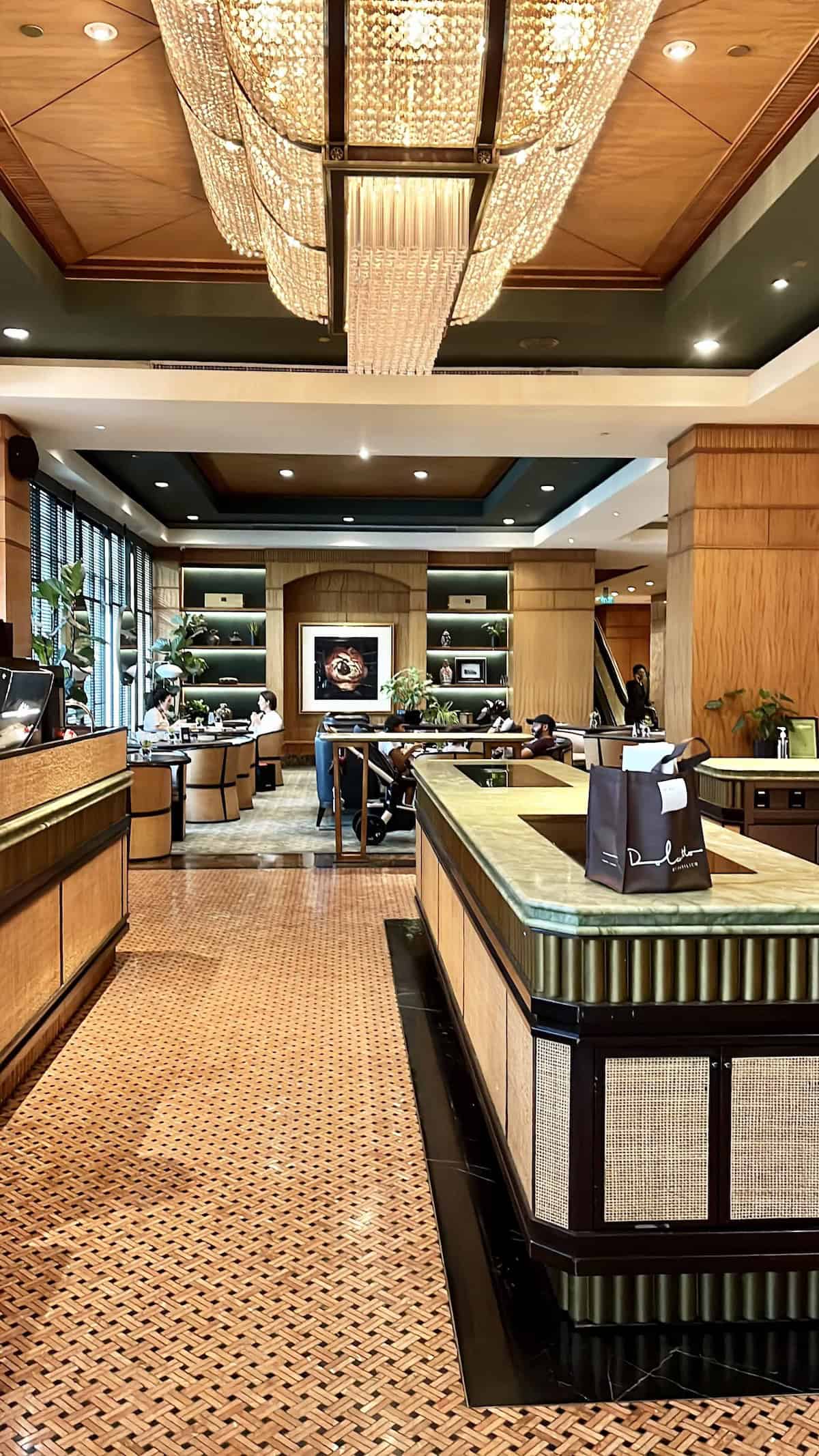 Conrad Orchard Singapore hotel lobby.