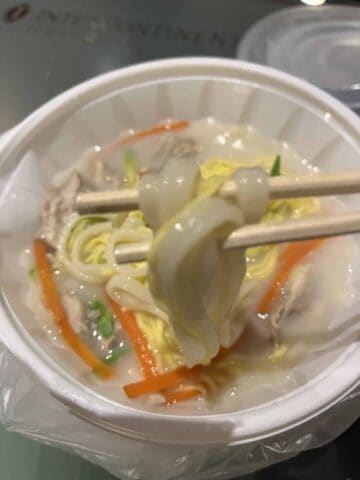 Food I took away from COEX mall to my room.