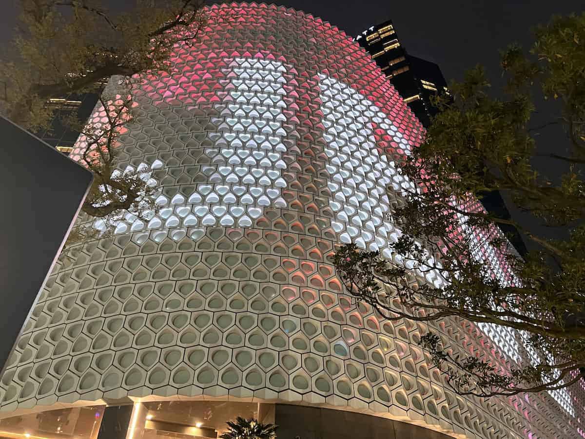 Outside of Grand Hyatt Hotel in Jeju City.