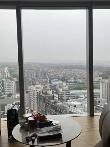 View from Grand Hyatt Jeju room.